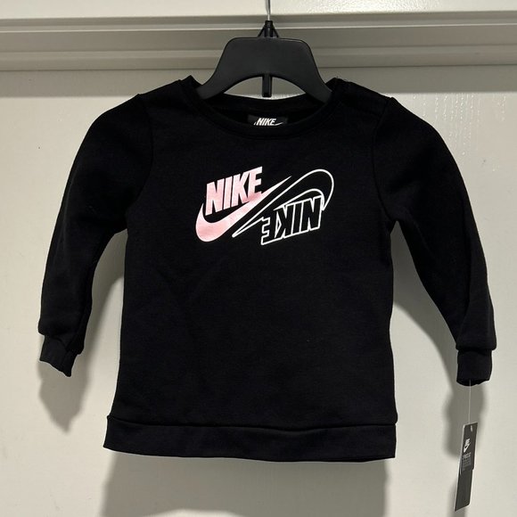 NIKE ARTIC PUNCH & BLACK WITH SWOOSH SWEAT TOP - Picture 11 of 11